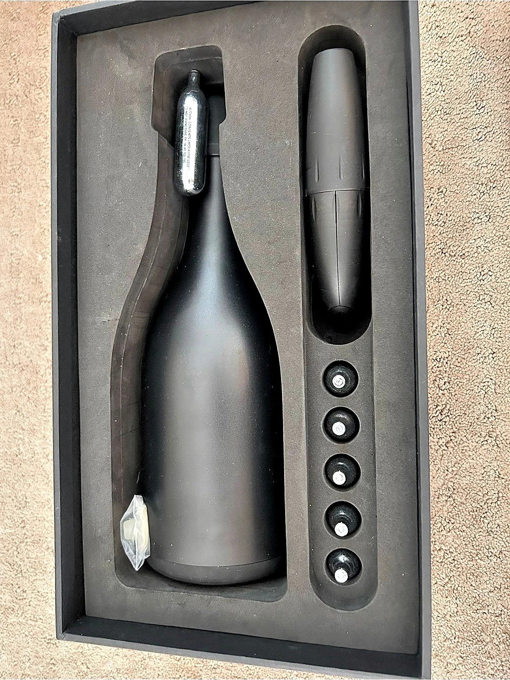 Dom Pérignon The Flute System Wine Flute System Black New in Box